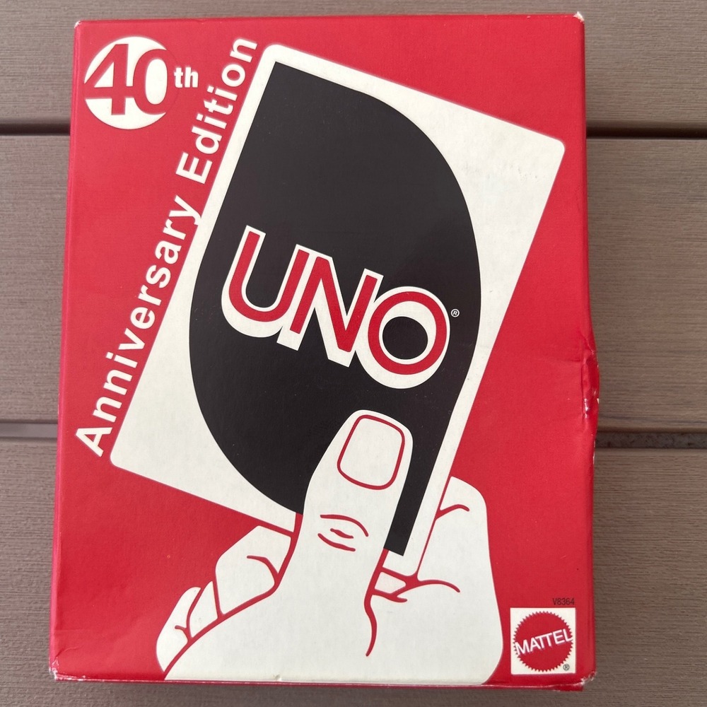 UNO 40th‎ Anniversary Edition 2010 Card Game Mattel 2 sealed